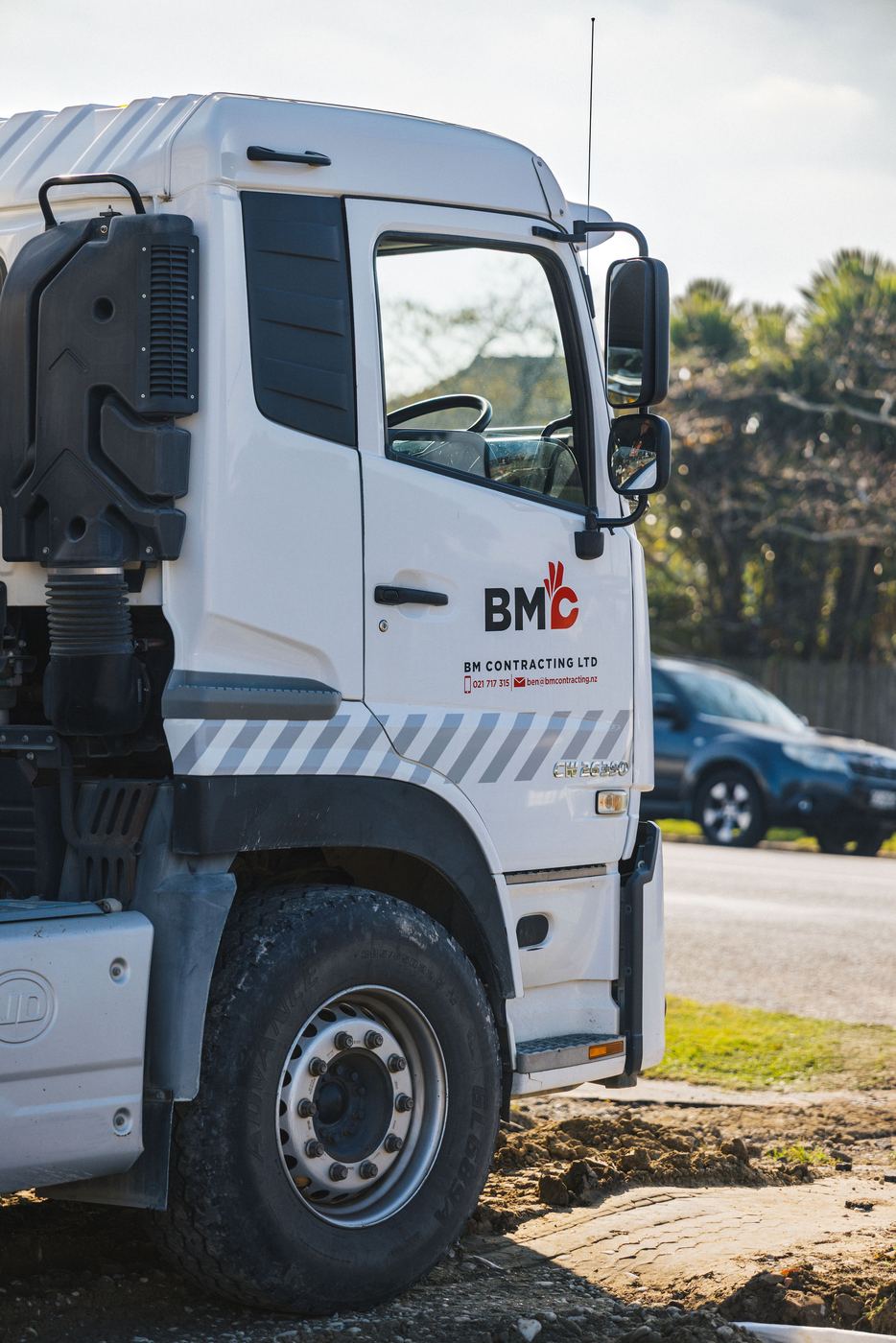 BM Contracting truck on site